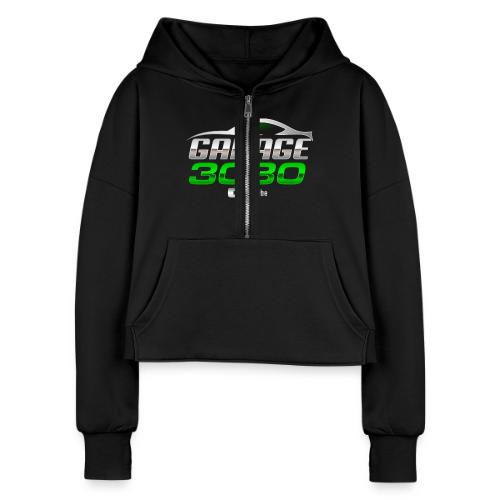 The Veteran - Women's Half Zip Cropped Hoodie