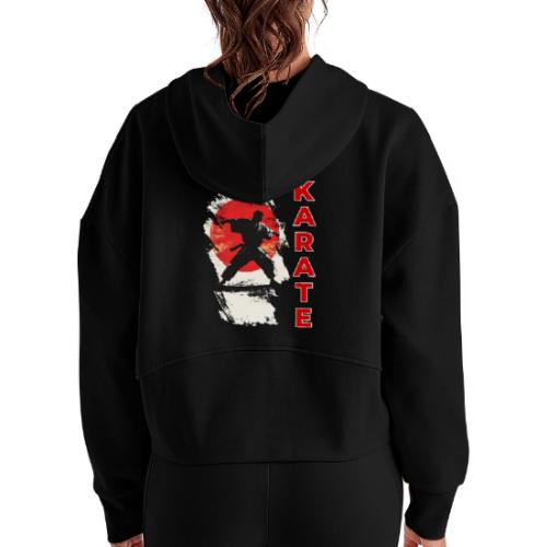 Karate: the spirit of discipline - Women's Half Zip Cropped Hoodie