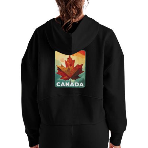 True North Colors - Women's Half Zip Cropped Hoodie