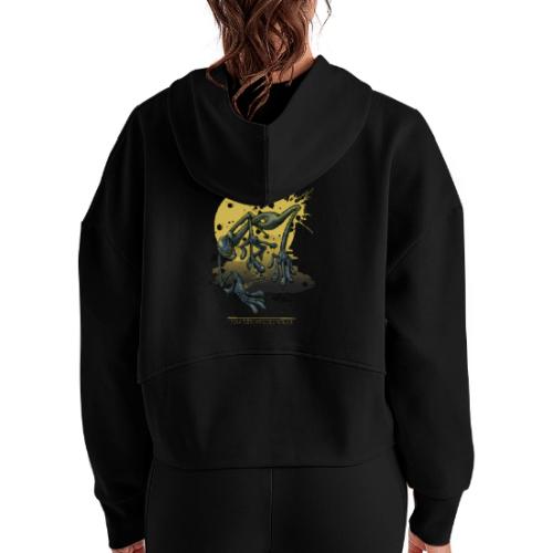 everyday life - Women's Half Zip Cropped Hoodie