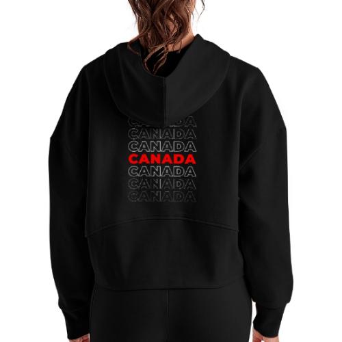 True North Tribute – Canada - Women's Half Zip Cropped Hoodie