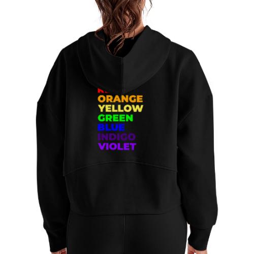 True Colors - Women's Half Zip Cropped Hoodie
