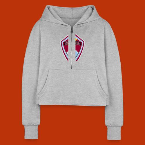 Banned In DCD - Women's Half Zip Cropped Hoodie