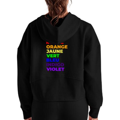 True Colors - Women's Half Zip Cropped Hoodie