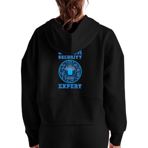 Cyber Security Expert - Women's Half Zip Cropped Hoodie