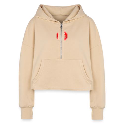 STOP MONETIZING EVERYTHING - Women's Half Zip Cropped Hoodie
