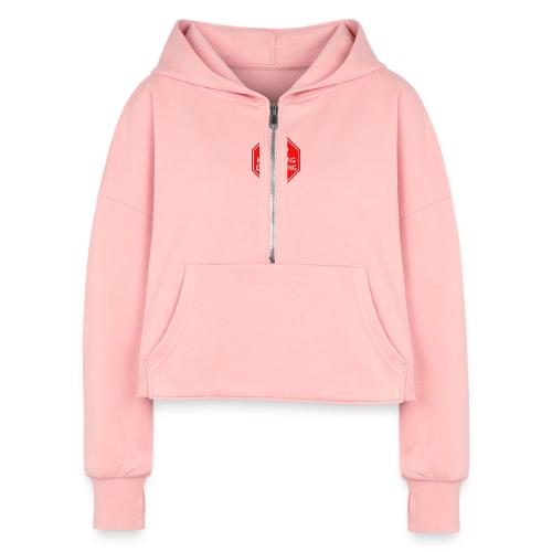 STOP MONETIZING EVERYTHING - Women's Half Zip Cropped Hoodie