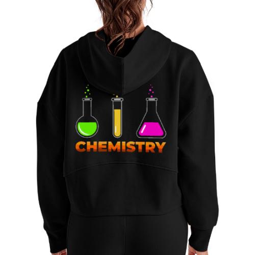 Chemistry: Elements in Motion - Women's Half Zip Cropped Hoodie