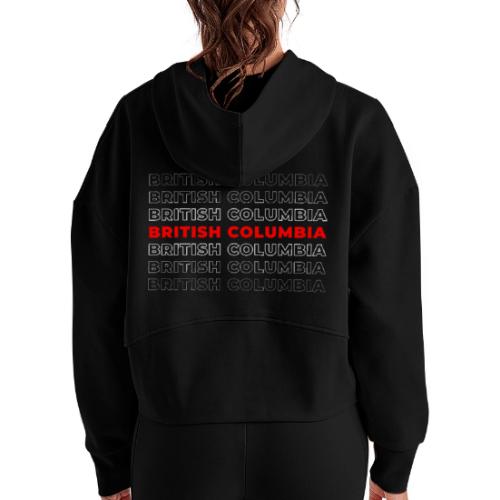 British Columbia Bold - Women's Half Zip Cropped Hoodie
