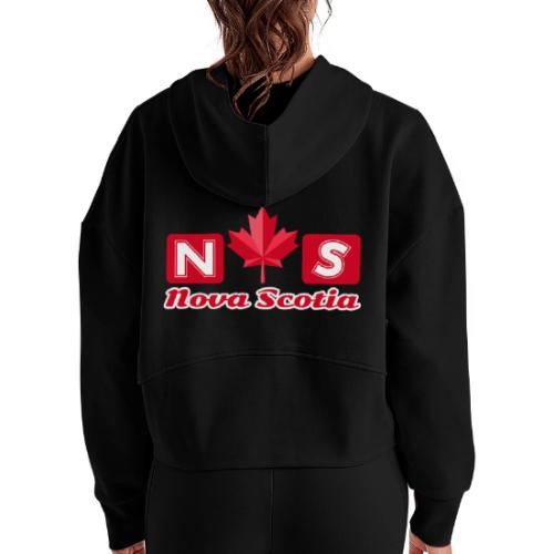 Nova Scotia, province of Canada - Women's Half Zip Cropped Hoodie