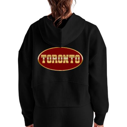Toronto Gold Edition - Women's Half Zip Cropped Hoodie