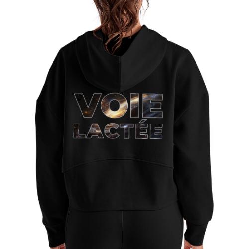 The Milky Way, our galaxy - Women's Half Zip Cropped Hoodie