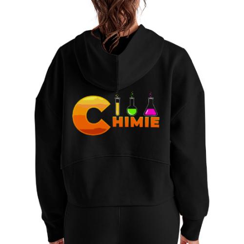 Chemistry: Molecular Magic - Women's Half Zip Cropped Hoodie