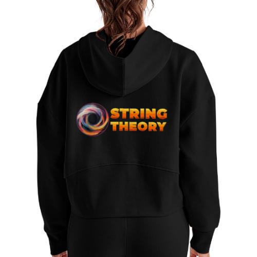 String Theory! - Women's Half Zip Cropped Hoodie