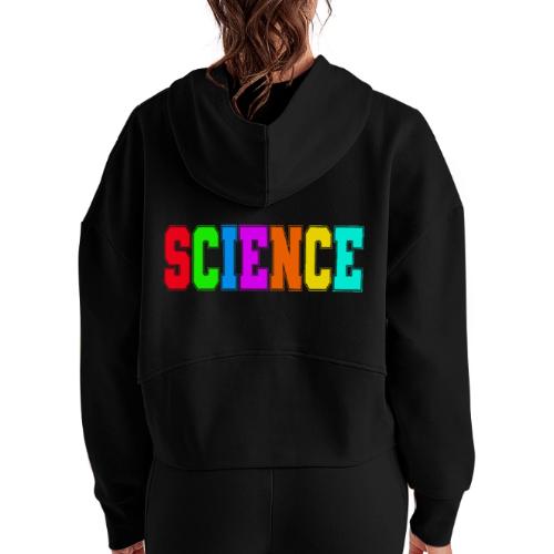 Spectrum of Science - Women's Half Zip Cropped Hoodie