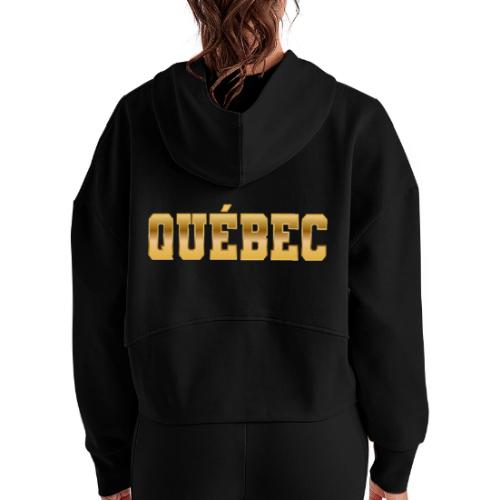 Québec - Women's Half Zip Cropped Hoodie