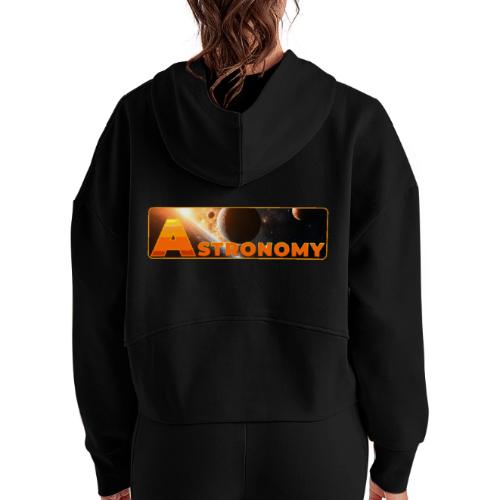 Astronomy - Women's Half Zip Cropped Hoodie