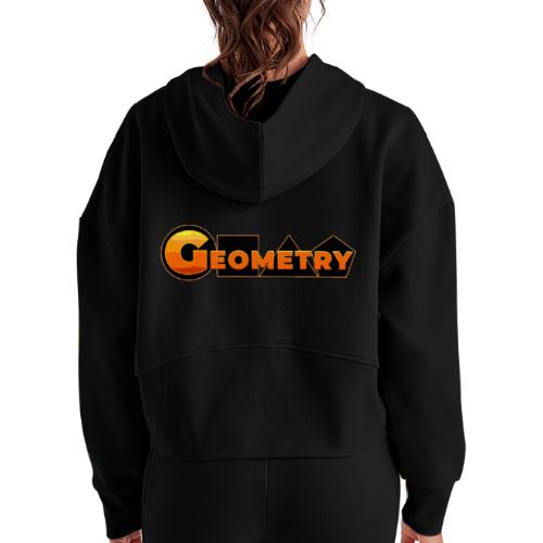 Geometry: Shape the World - Women's Half Zip Cropped Hoodie
