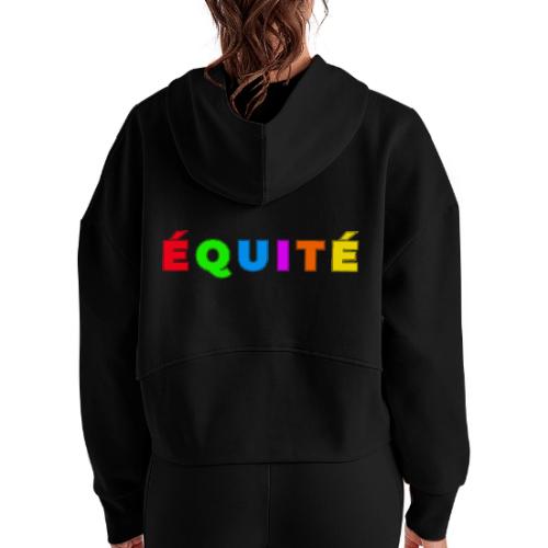 Color Equity - Women's Half Zip Cropped Hoodie