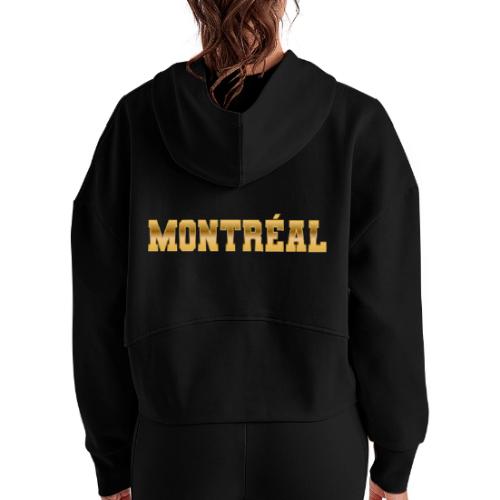 Montréal - Women's Half Zip Cropped Hoodie