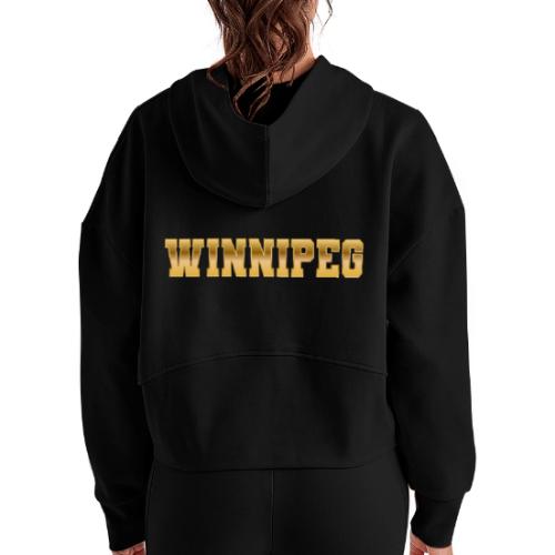 Winnipeg - Women's Half Zip Cropped Hoodie