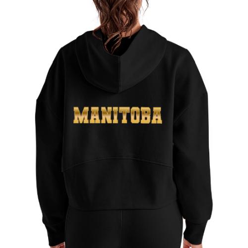 Manitoba - Women's Half Zip Cropped Hoodie