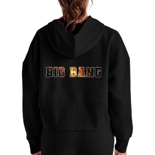 Big Bang Pulse - Women's Half Zip Cropped Hoodie