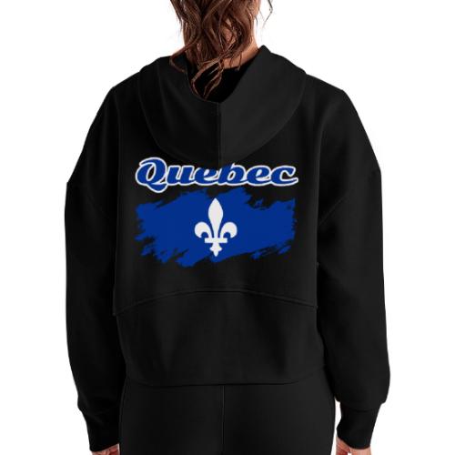 La fête nationale du Québec - Women's Half Zip Cropped Hoodie