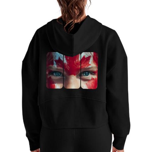 Canada: Northern Spirit - Women's Half Zip Cropped Hoodie