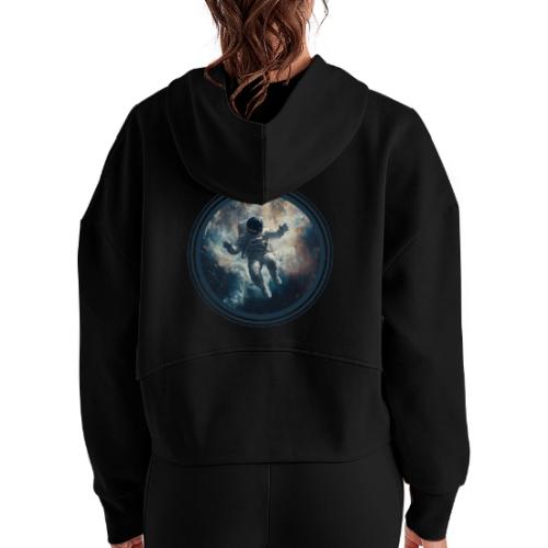 Zero Gravity - Women's Half Zip Cropped Hoodie