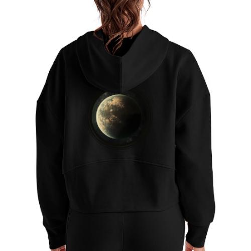 Exoplanet Explorer - Women's Half Zip Cropped Hoodie