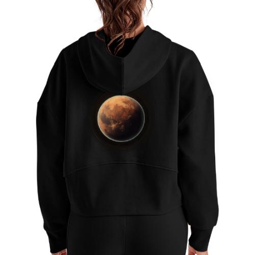 Exoplanet Horizons - Women's Half Zip Cropped Hoodie
