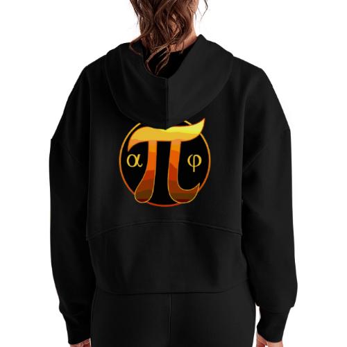 Trigonometry: Angles & Symbols - Women's Half Zip Cropped Hoodie