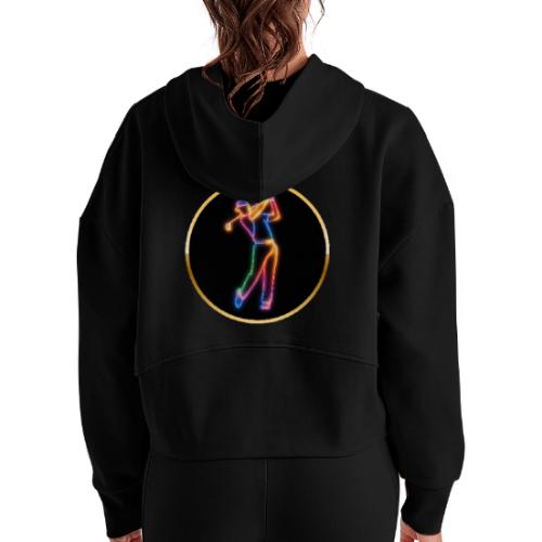Golf: Spectrum Swing - Women's Half Zip Cropped Hoodie