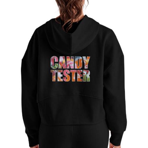 Candy Tester Delight - Women's Half Zip Cropped Hoodie