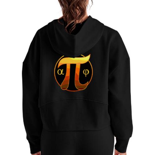 Trigonometry: Angles & Symbols - Women's Half Zip Cropped Hoodie