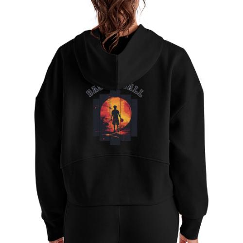 Basketball is My Game - Women's Half Zip Cropped Hoodie