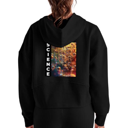 Nodes of Science - Women's Half Zip Cropped Hoodie