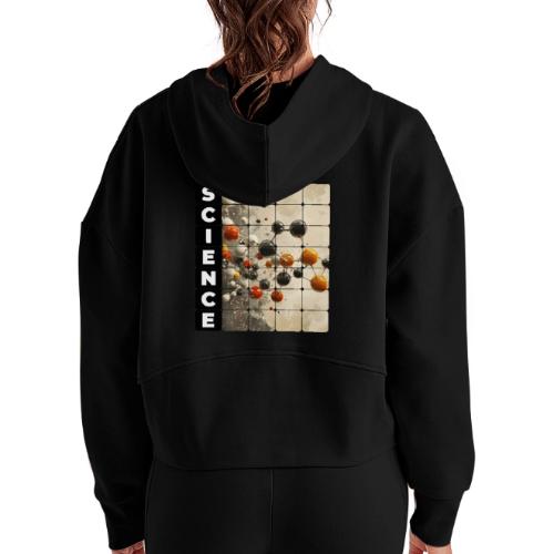 Science in Structure - Women's Half Zip Cropped Hoodie