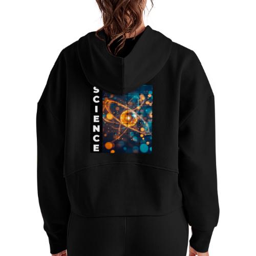 Science in Motion - Women's Half Zip Cropped Hoodie