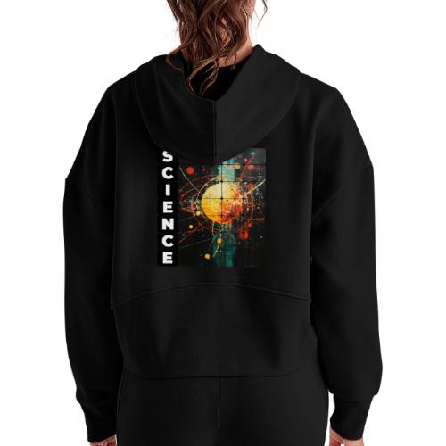 Core of Science - Women's Half Zip Cropped Hoodie