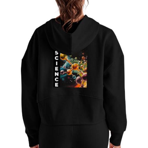 Molecular Science - Women's Half Zip Cropped Hoodie