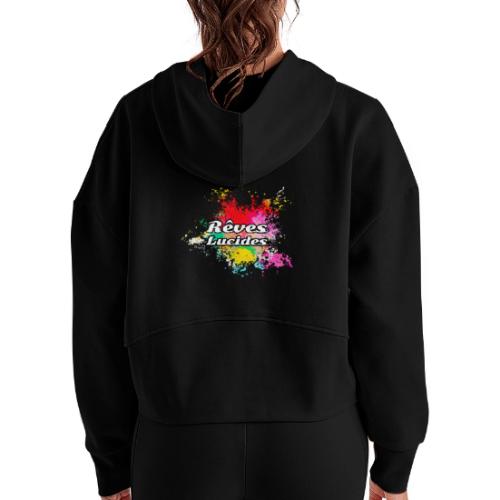 Lucid Dreams - Women's Half Zip Cropped Hoodie