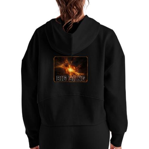 Big Bang Awakening - Women's Half Zip Cropped Hoodie