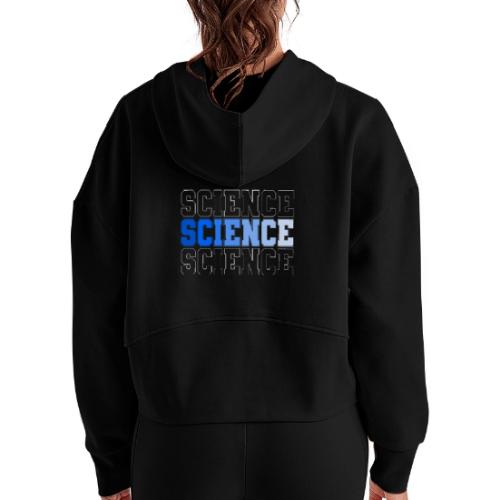 Science: Fuel for Discovery - Women's Half Zip Cropped Hoodie