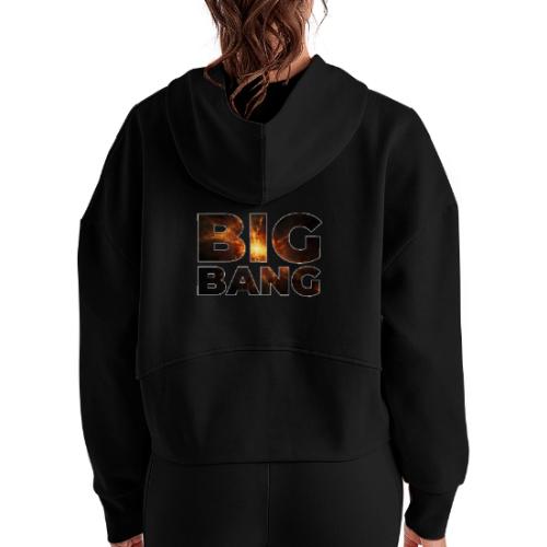 Big Bang Origins - Women's Half Zip Cropped Hoodie