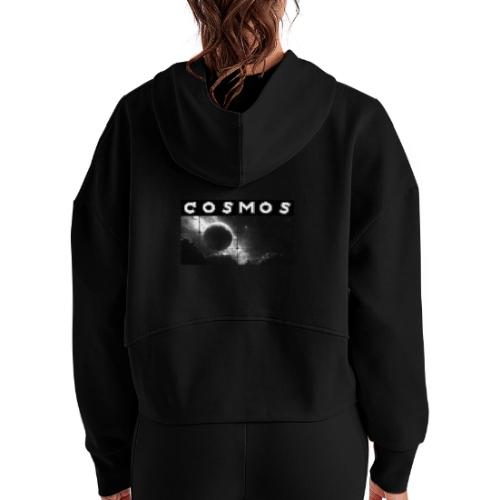 Deep Space Cosmos - Women's Half Zip Cropped Hoodie