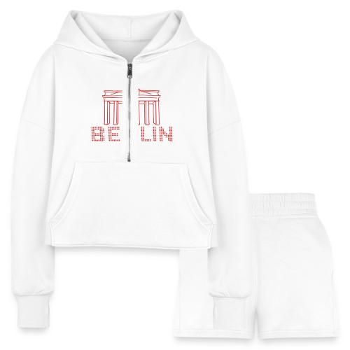 Brandenburg Gate Berlin - Women’s Cropped Hoodie & Jogger Short Set