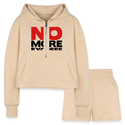 No More Excuses - Women’s Cropped Hoodie & Jogger Short Set