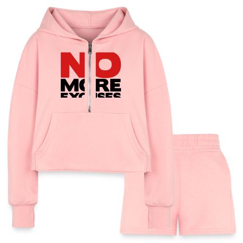 No More Excuses - Women’s Cropped Hoodie & Jogger Short Set